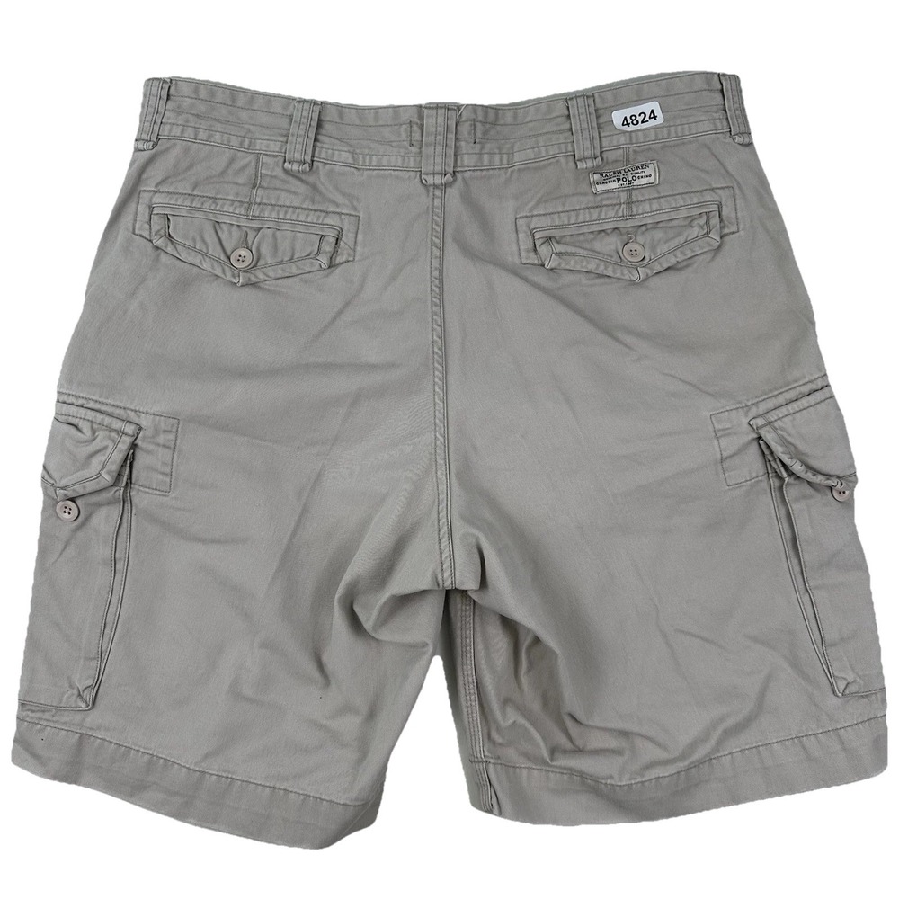 Polo Ralph Lauren Baggy Cargo Shorts Mens 38 X 10 Tan Military Loose Skater Army